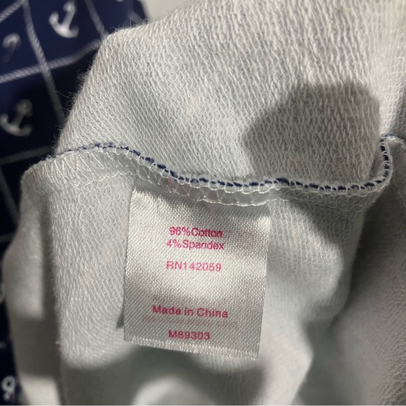 New Margaret Joseph’s Cotton Fleece Nautical coverup, dress, tunic top - Picture 4 of 7